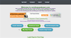Desktop Screenshot of carolisayazakuser.com